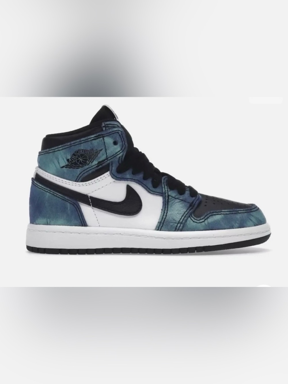 Nike Air Jordan 1 Mid - Blue Tie-Dye / Black / White